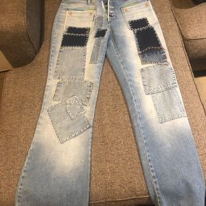 Free People Vintage 👖Vintage Patchwork Jeans NWT